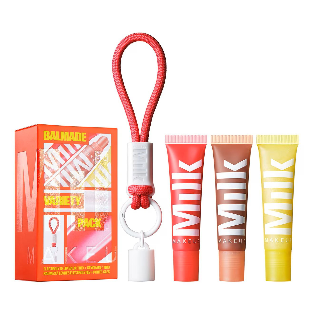 Sephora Balmade Variety Pack Hydrating Lip Balm & Keychain Gift Set