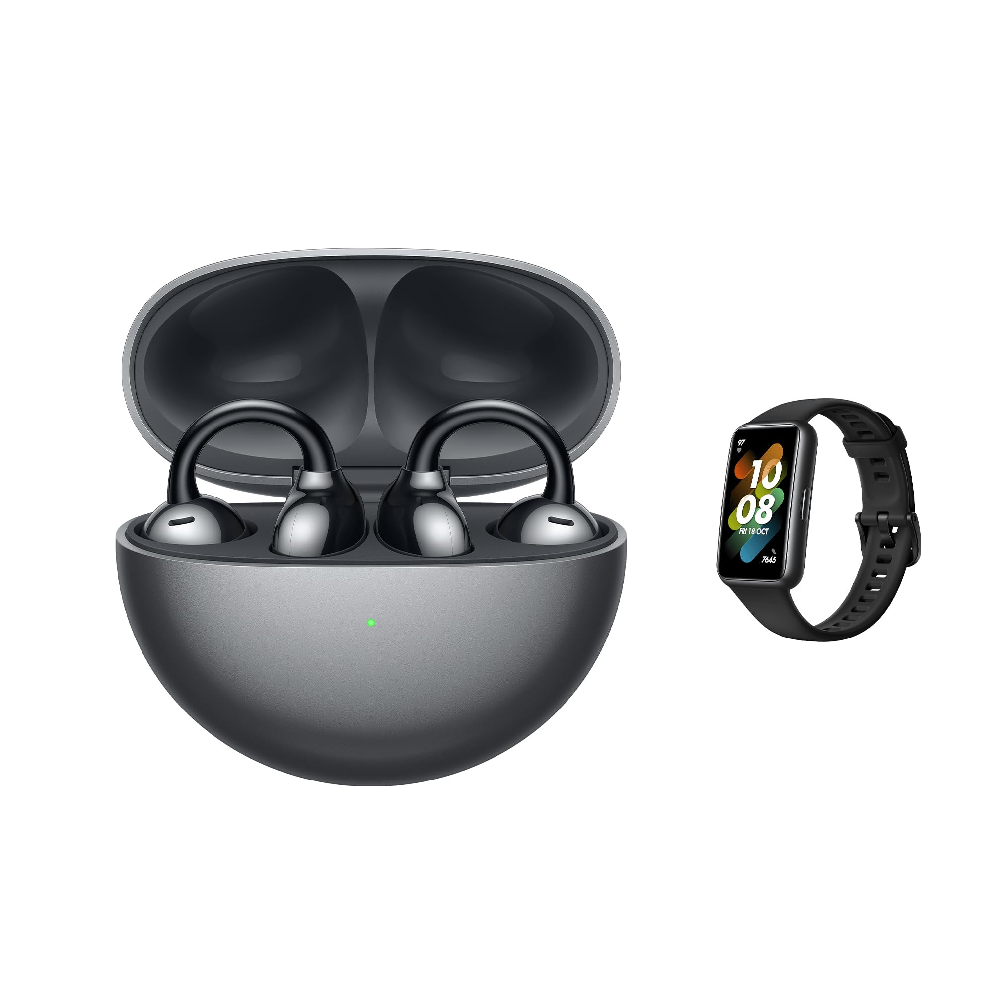 HUAWEI FreeClip + Pre-order Gift, Groundbreaking Aesthetic Design, Feather-light Wearing, Open-ear Listening, AI Crystal-Clear Call, Long Battery Life, Dual-Device Connections, Black