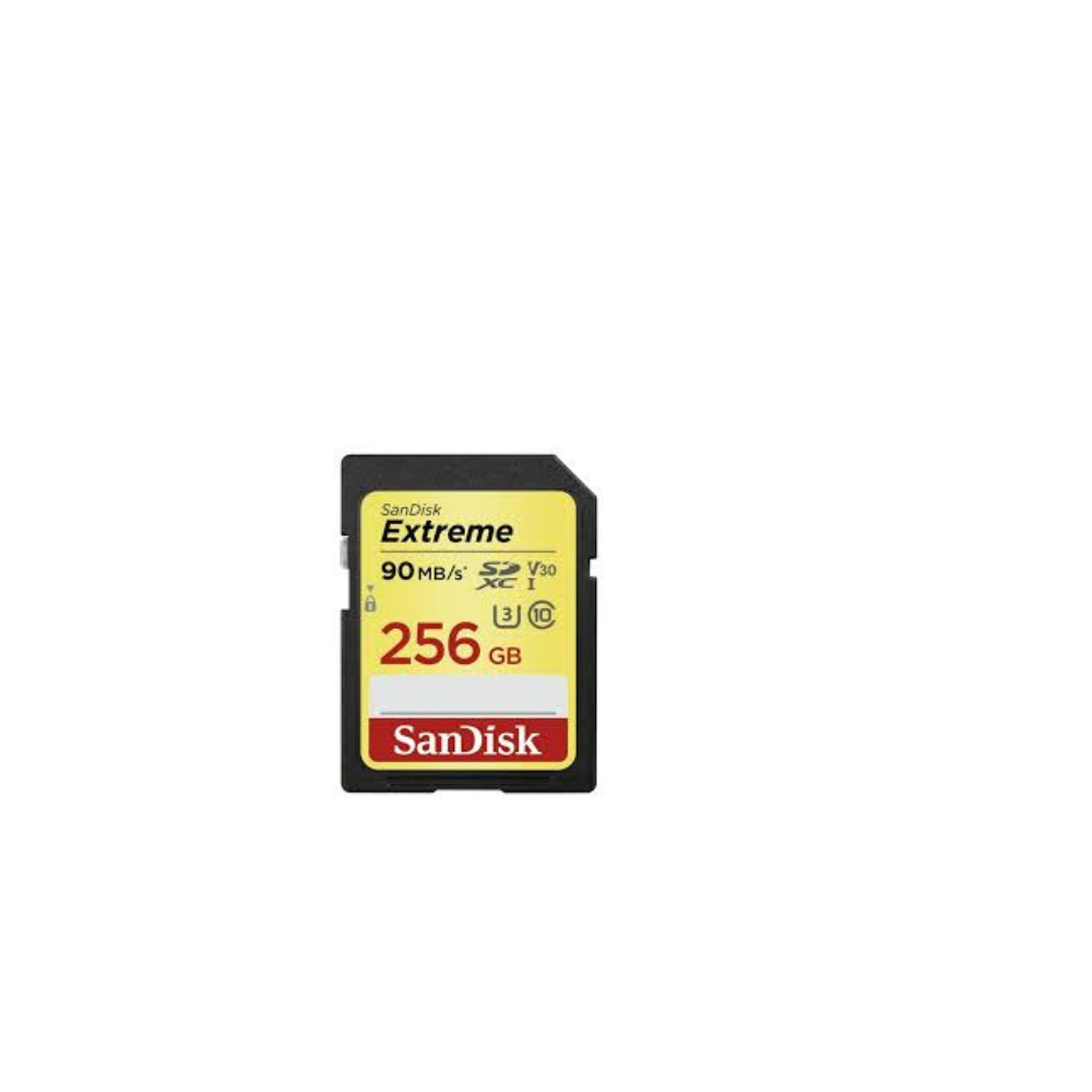 SanDisk Extreme 256GB SDXC Memory Card Upto 90MB/s, Class 10, U3, V30
