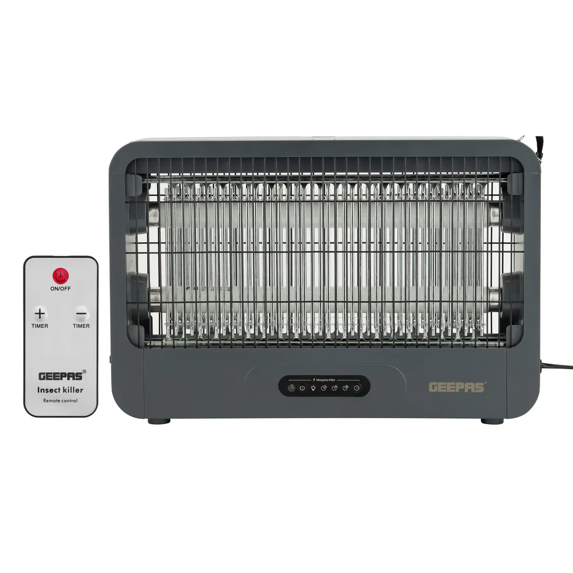Geepas Mosquito Killer GBK25605 – Remote Control with Double Grid and Protective Net, Low Power Consumption, Perfect for Use at Home, Office, Restaurants, and Hospitals.