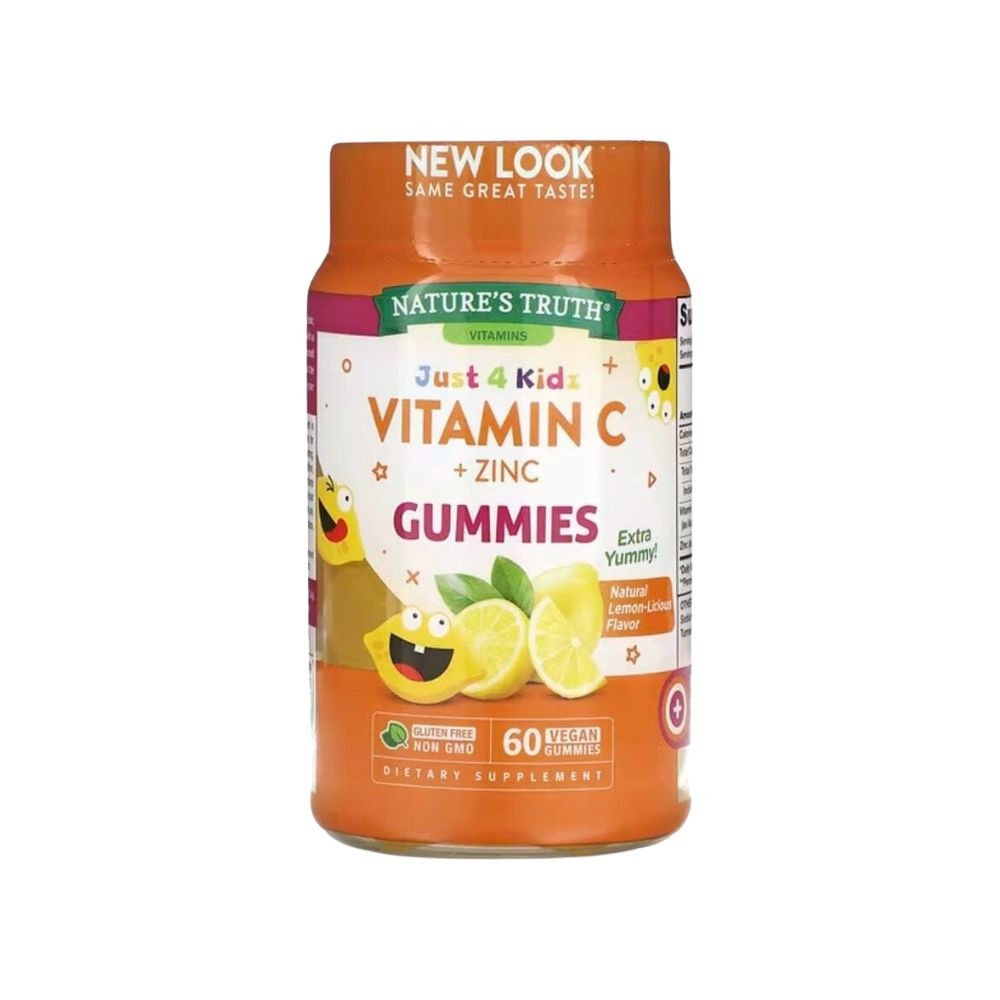 Nature’s Truth Just 4 Kidz Vitamin C Zinc Gummies Immune Support 60 Gummies