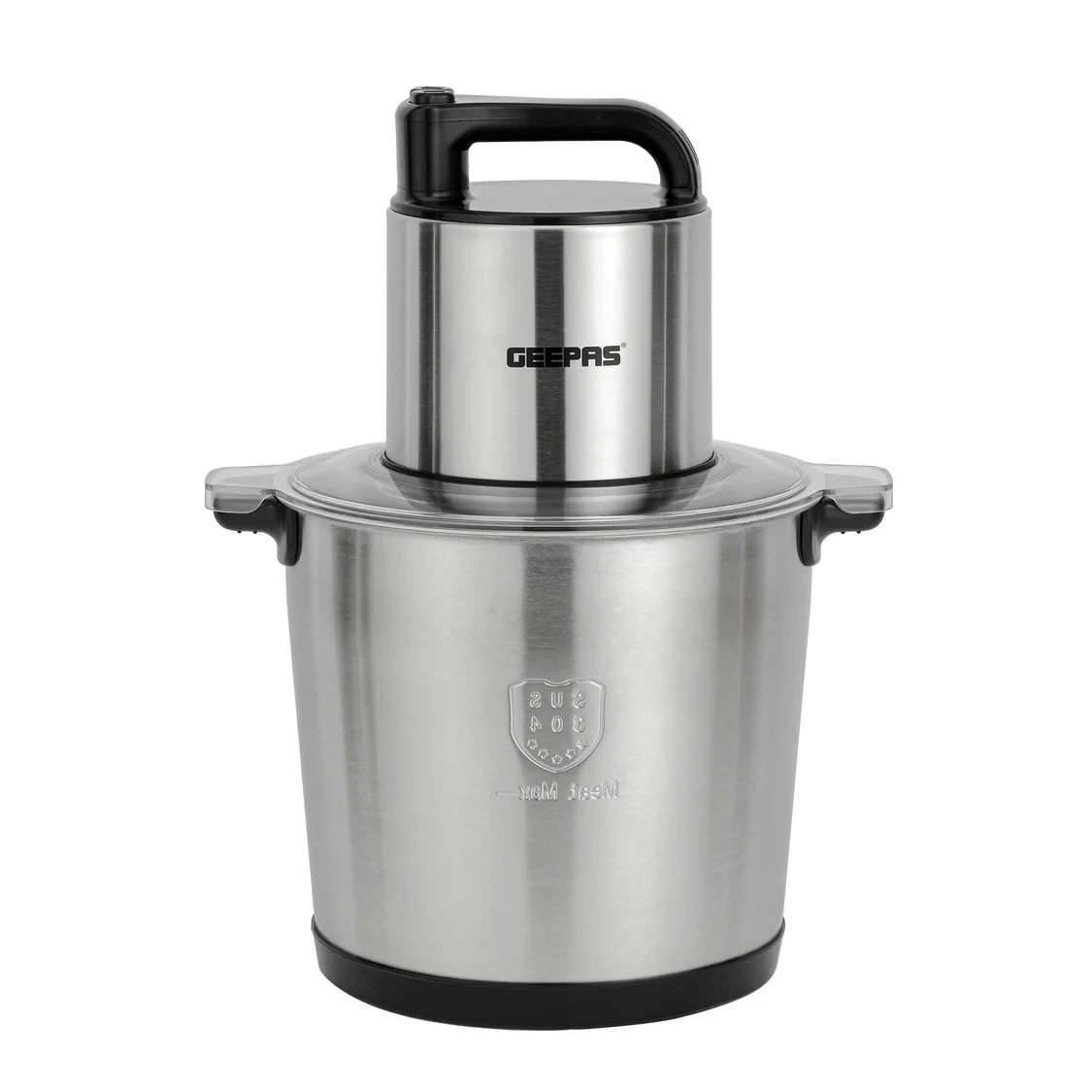 Geepas GMC42031 Multi Chopper comes with a 10-liter stainless steel bowl, a 1500-watt strong motor, two speed settings plus a pulse function, built to be heavy-duty and durable, and easy to clean.