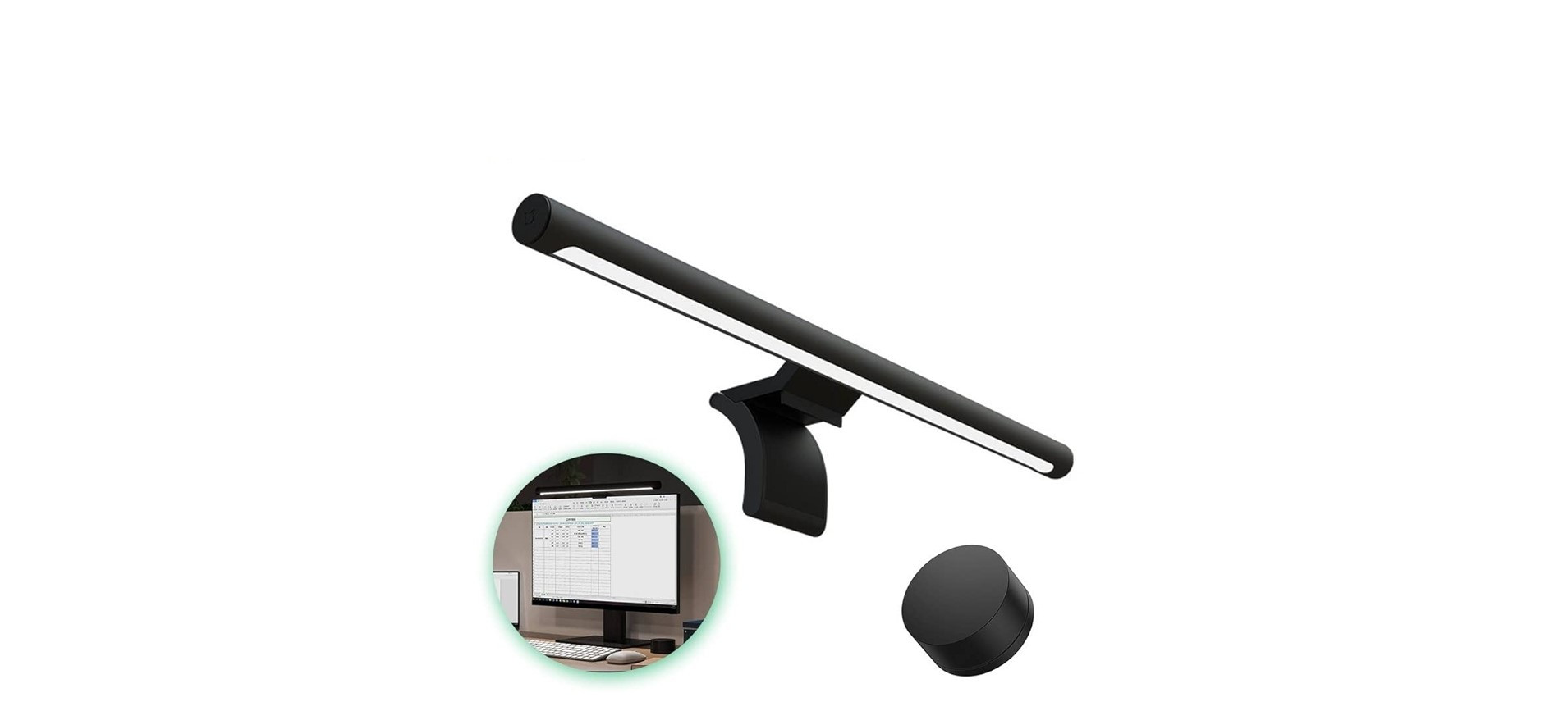 Xiaomi Mi Computer Monitor Light Bar with wireless controls, glare-free lighting, easy setup, space-saving design, and adjustable brightness and color temperature.