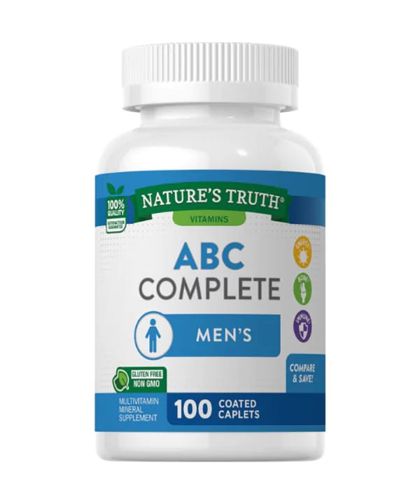 Nature’s Truth ABC Complete Men’s 50 Multivitamin| Daily Health & Vitality Support| 100 Capsules