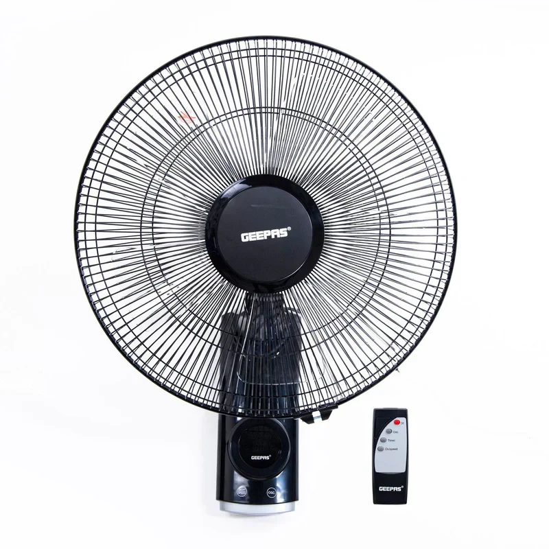 Geepas GF9479 is a 16-inch wall fan that comes with a remote control. It has three speed settings to help you control the airflow. There's also a 12-hour timer function so you can set it to turn off a