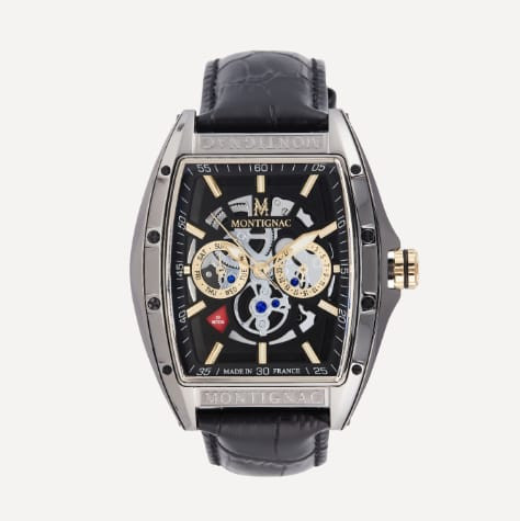 Montignac Men’s Watch 53.7 × 45 mm – Bold Stainless Steel Automatic Timepiece