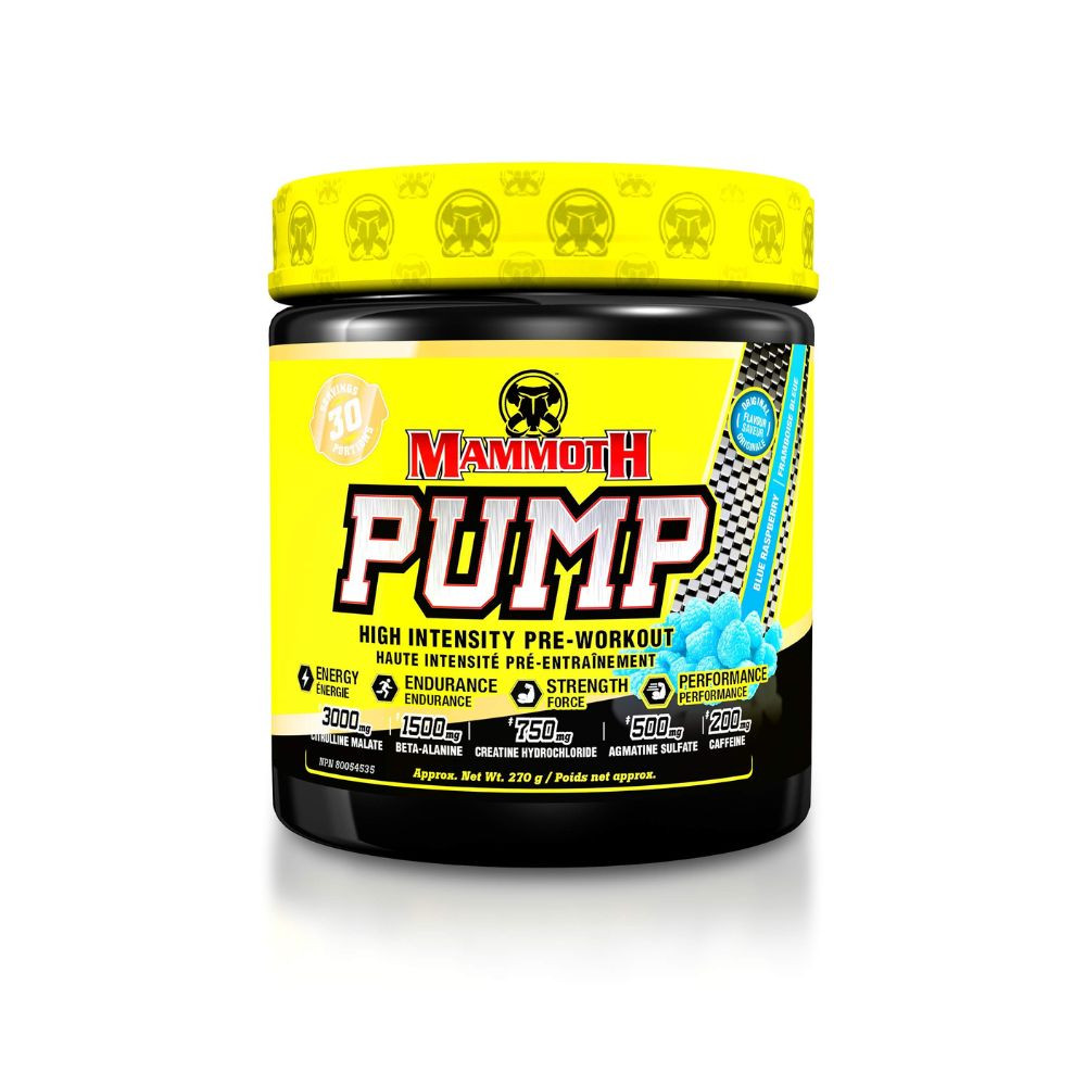 Mammoth PUMP Pre-Workout Supplement Boost Energy Strength Focus and Muscle Pumps