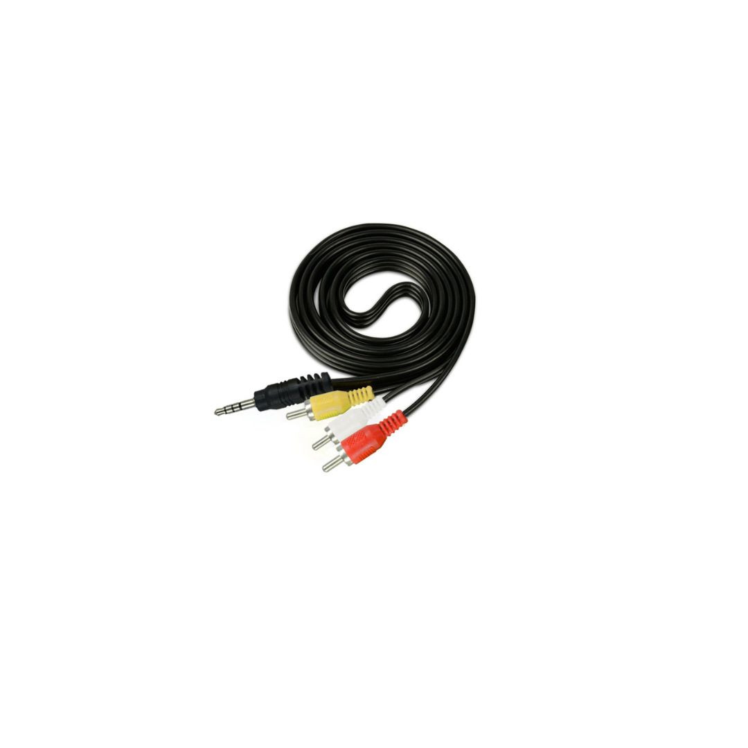 AUDIO CABLE 1 BY 3 for TV, VCR, DVD, Satellite, and Home Theater Receivers