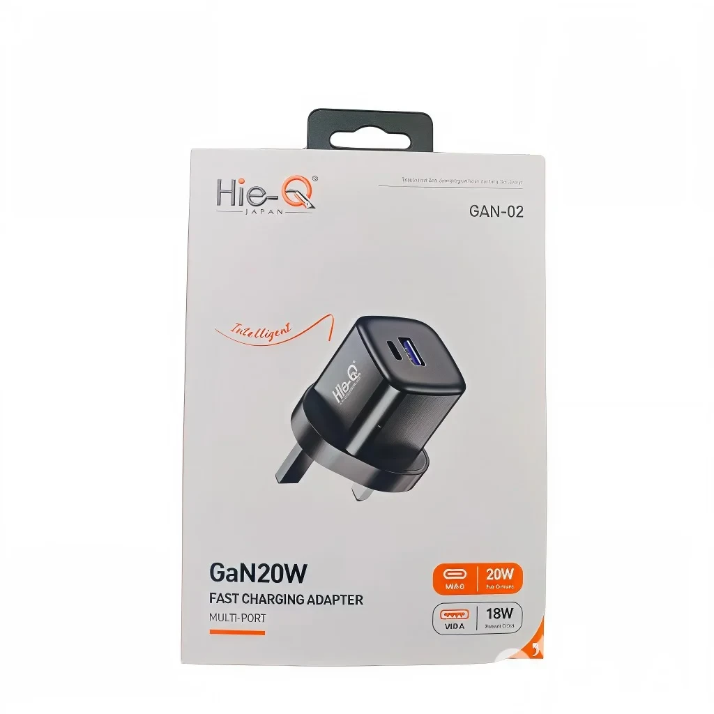 HIEQ GAN- 02 Fast Charging appendage –Multi-Port, 18W QC 3.0 Support|Ultra-Fast Charging for Multiple bias