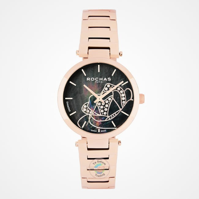 Rochas Paris Ladies Diamond Watch – Elegant Stainless Steel Timepiece