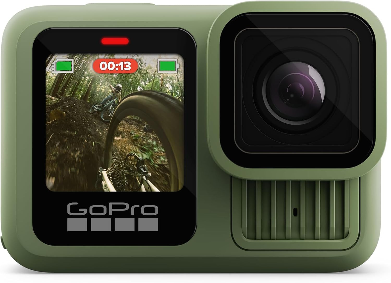 GoPro HERO13 Black Forest Green (Limited Edition Colour) - Waterproof Action Camera with 5.3K60 Video, 27MP Photo + HB Series Lens Compatibility
