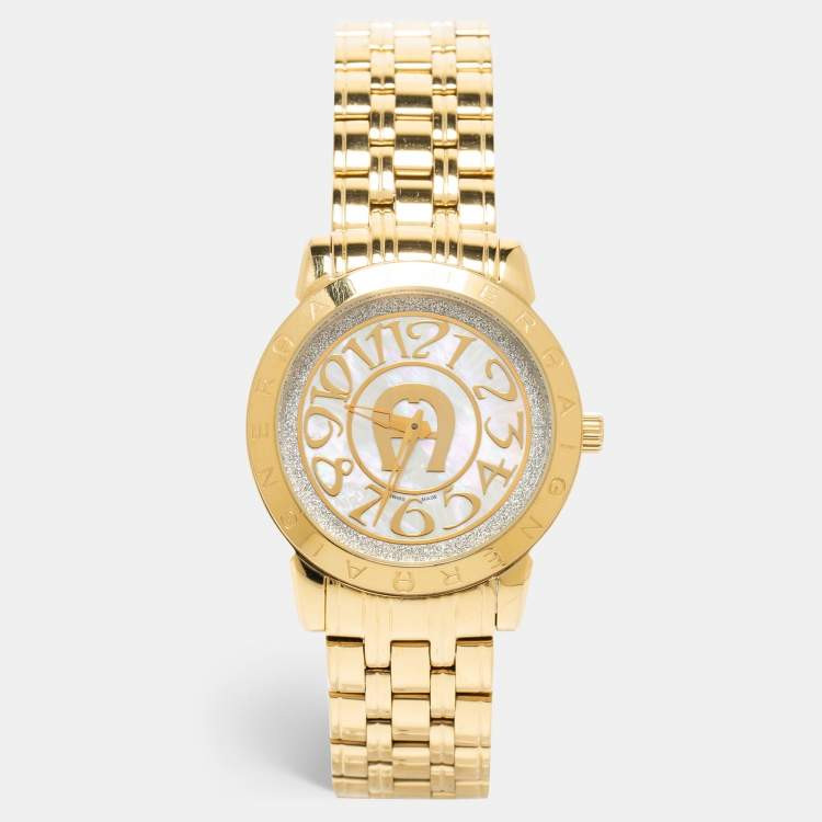 Aigner Cortina A26100 Gold-Plated Stainless Steel Women's Gold-Plated Stainless Steel Watch