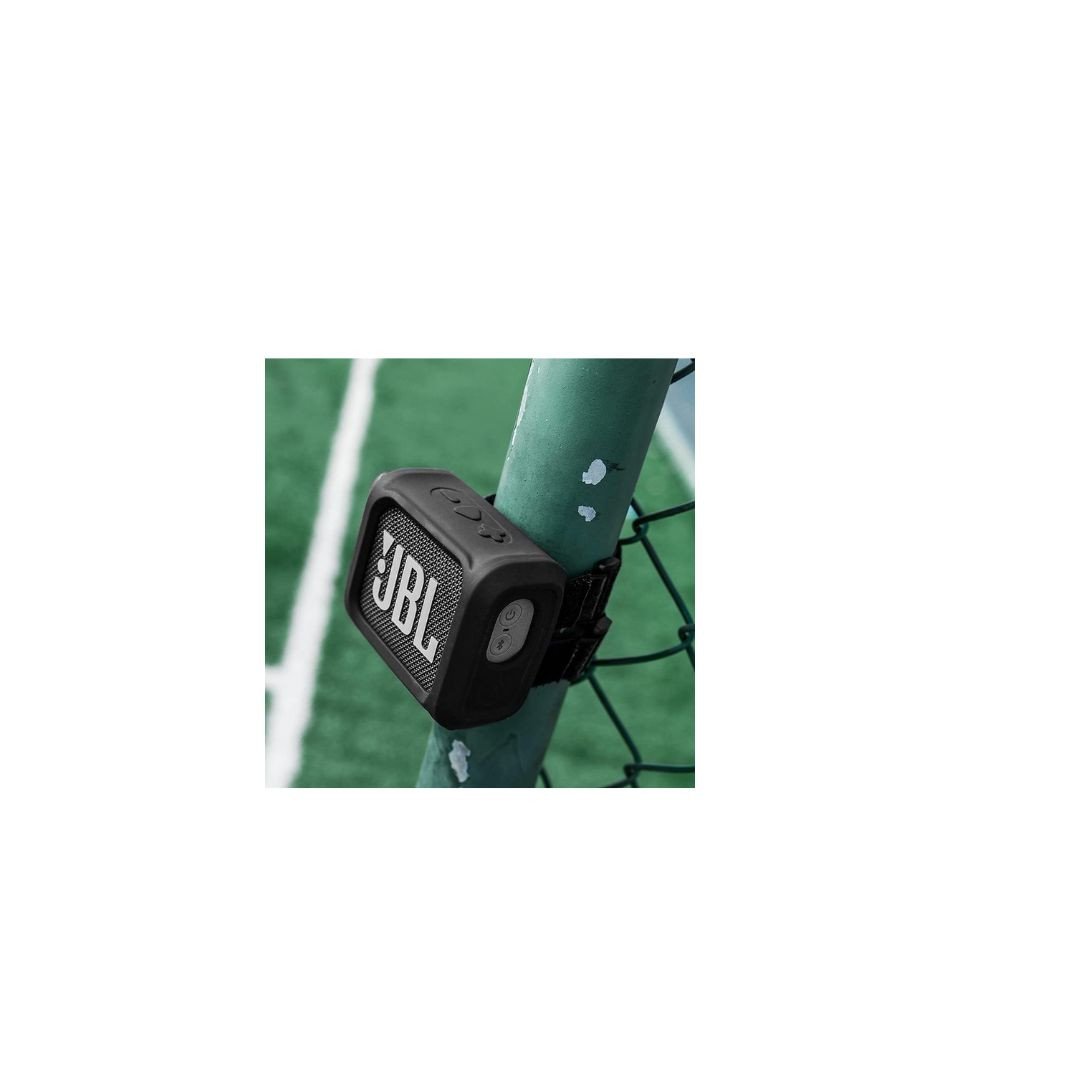 Portable Silicone Case for JBL GO 3 Bluetooth Speaker Shockproof Skin Soft Shell Protective Cover Sleeve(black)