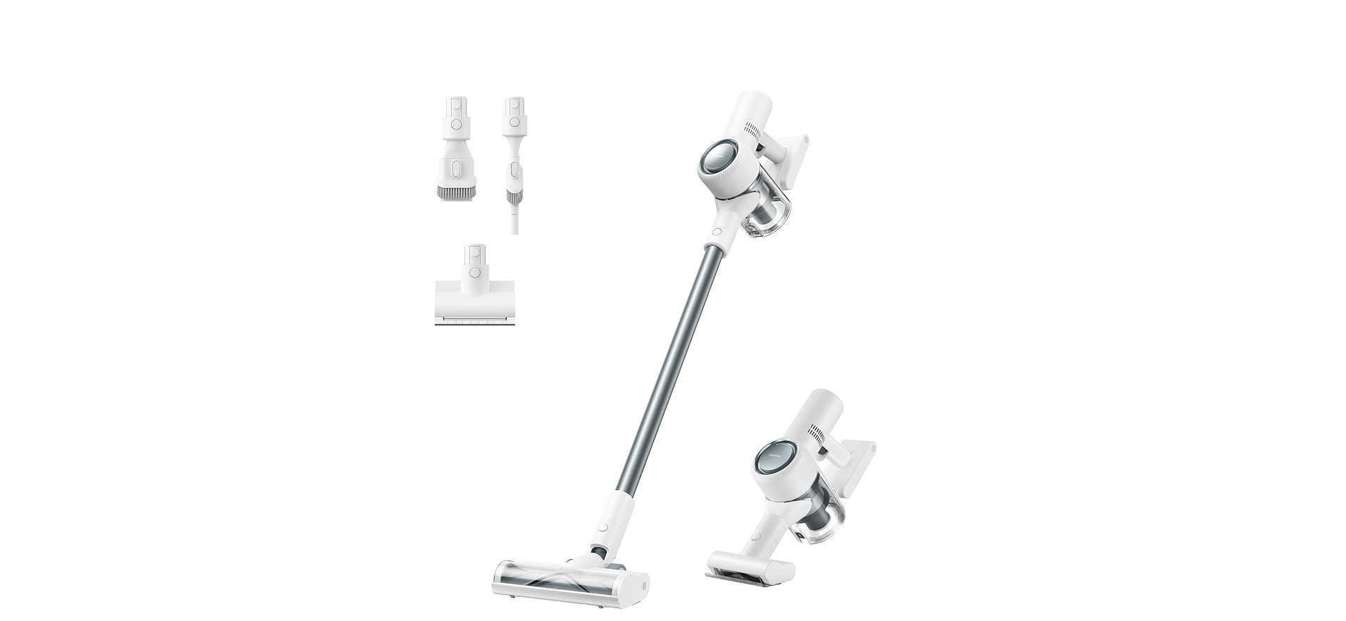 Xiaomi Dreame V10 Cordless Handheld Vacuum Cleaner offers strong 22KPa suction power, is easy to carry, and provides long battery life for cleaning multiple types of surfaces.