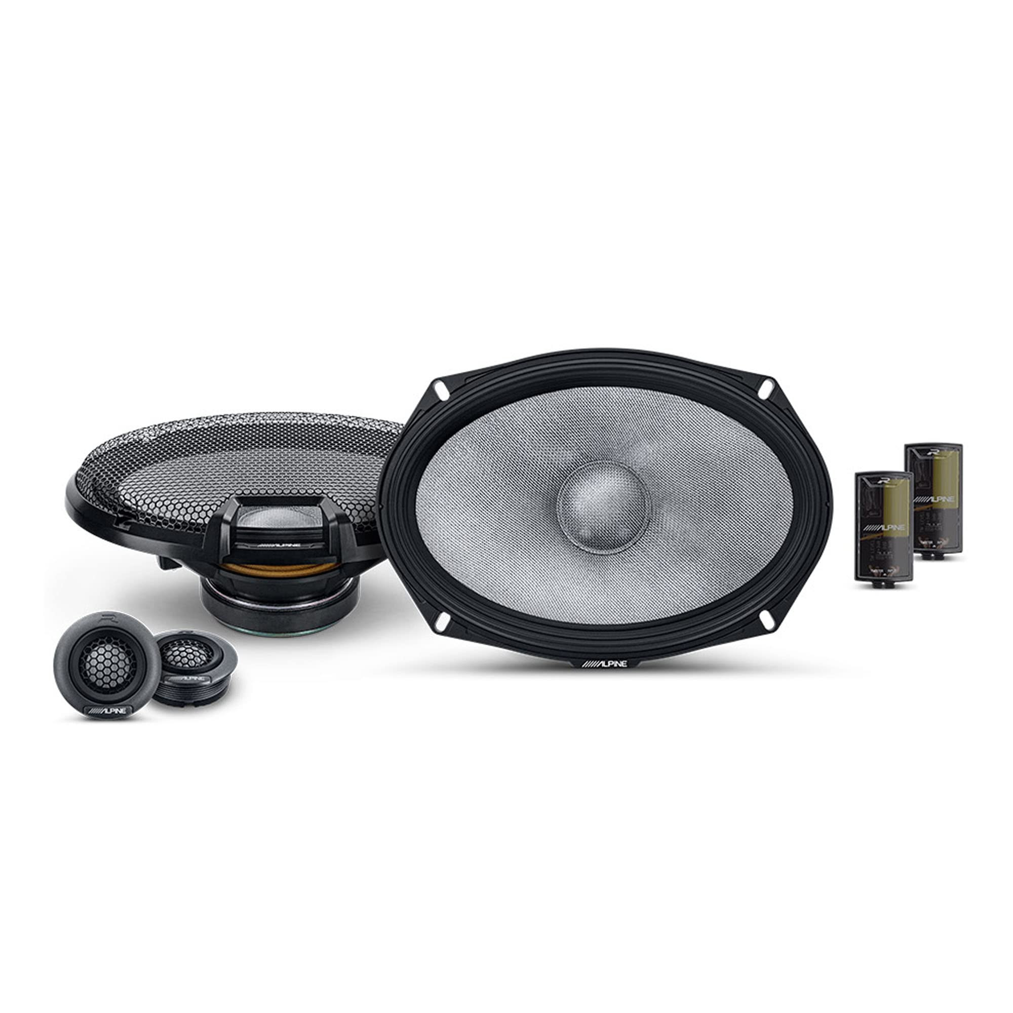 Alpine R2-S69C 6x9 R-Series High-Resolution 2-Way Component Speaker Set, Pair