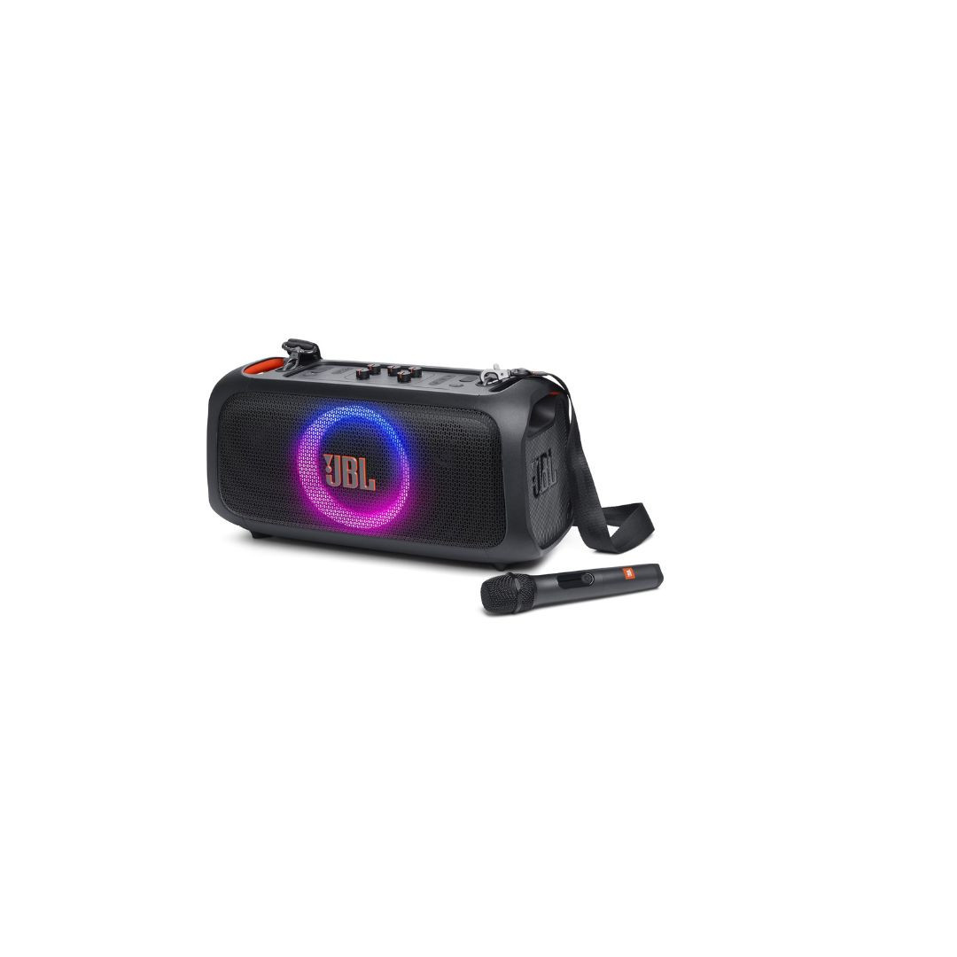JBL PARTYBOX ON-THE-GO ESSENTIAL Portable party speaker with built-in lights and Wireless Mic