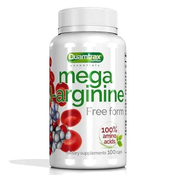 Mega L-Arginine – Amino Acid Supplement for Muscle Growth (100 Capsules)