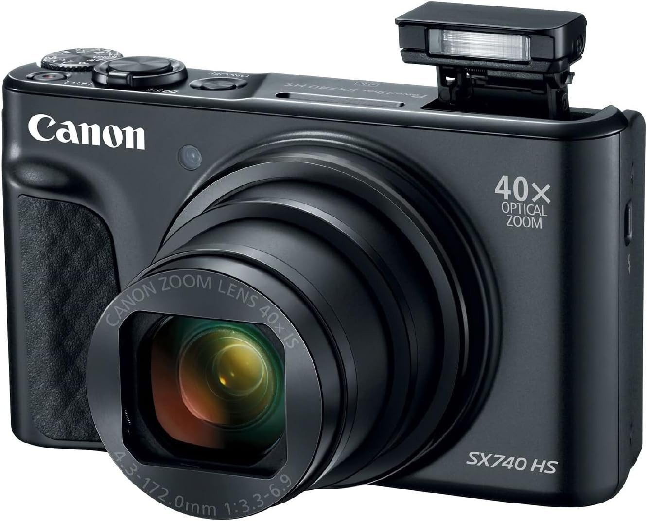 Canon PowerShot SX740 HS Digital Camera (Black)