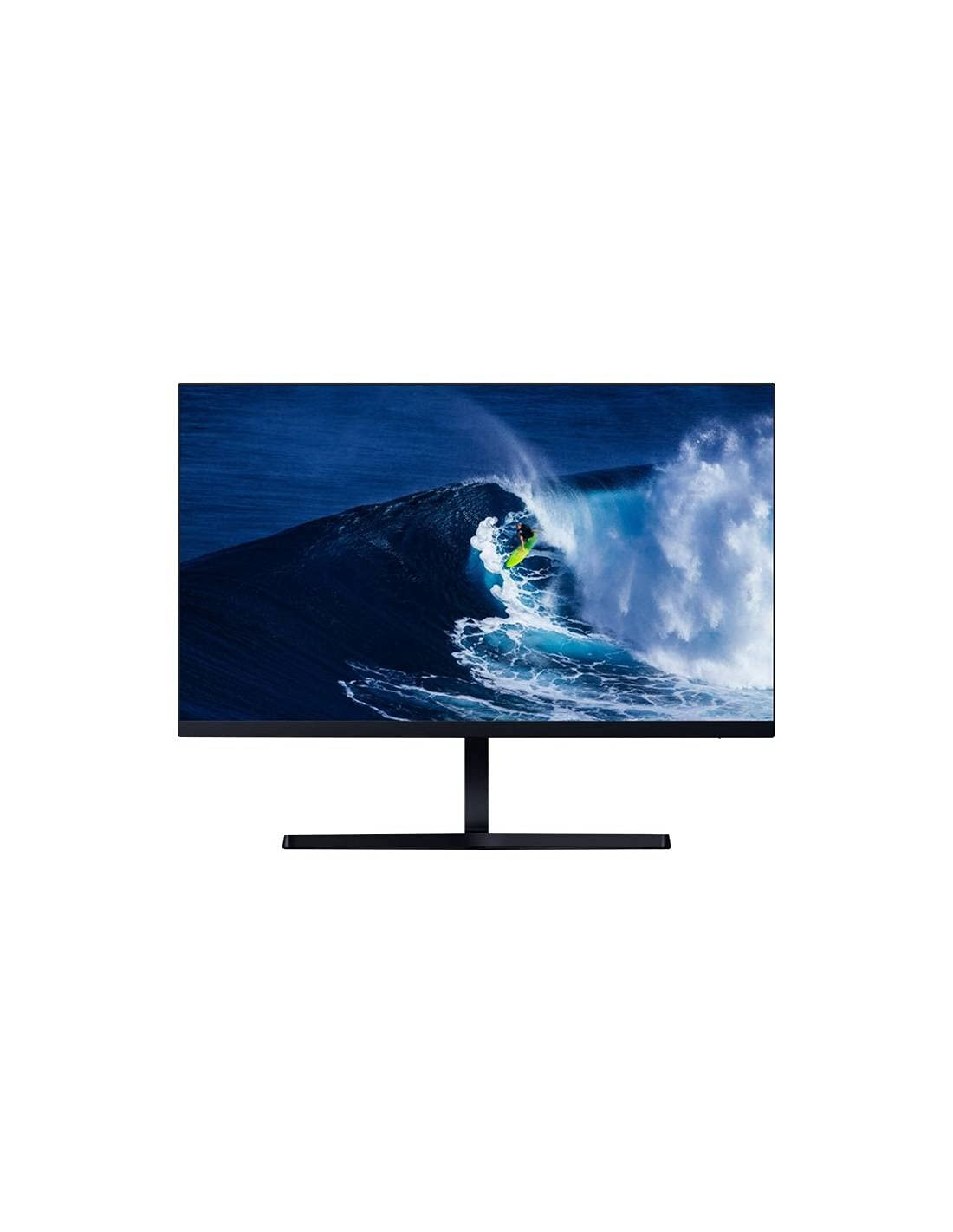 Xiaomi RMMNT238NF desktop monitor with a 23.8 inch Full HD 1080p display, ultra-slim design measuring just 7.3mm, IPS panel for wide viewing angles, low blue light feature for eye protection, and a sl