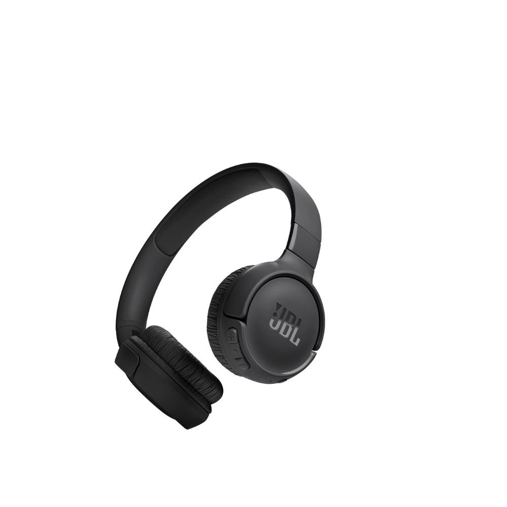 Tune 520Bt Wireless On Ear Headphones Pure Bass Sound 57H Battery Hands Free Call Plus Voice Aware Multi Point Connection Lightweight And Foldable Black