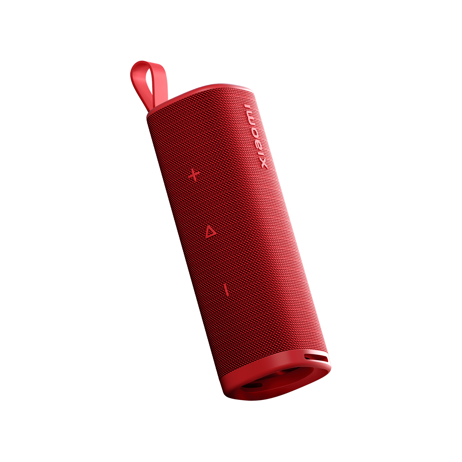 Xiaomi Portable Bluetooth Speaker with 30W power, red color, delivers strong sound quality, is waterproof with IP67 rating, supports dual pairing, and offers long battery life.