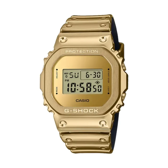 G-STEEL G-SHOCK Fine Metalic Series Gold Watch GM-5600YMG-9DR