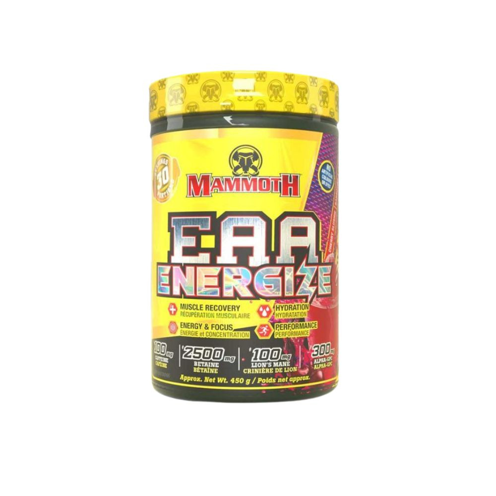 Mammoth EAA Energize 30 Servings Essential Amino Acids for Muscle Recovery Energy and Performance
