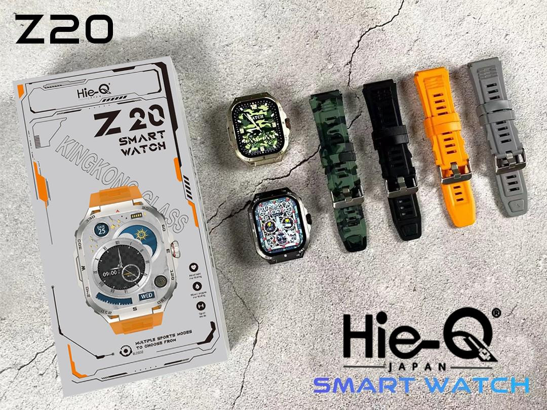 HIE- Q Z20 Smart Watch Leakproof Bluetooth Calling Health Monitoring Sports Modes Voice Assistant