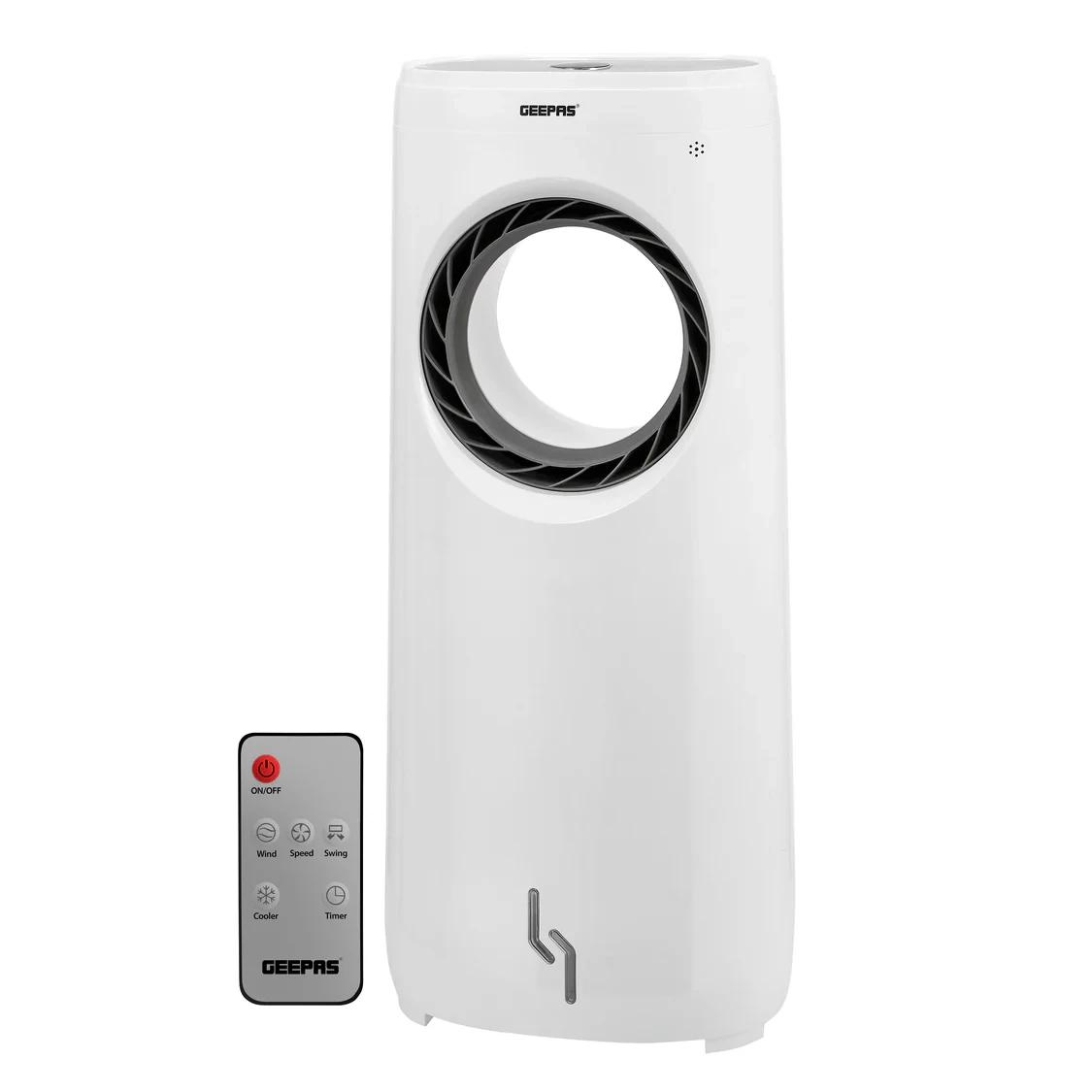 Geepas GAC16016 Bladeless Air Cooler 3.5 L Water Tank Capacity 3 Addict pets Touch Control Panel Remote Operation Quiet & Energy Effective Cooling