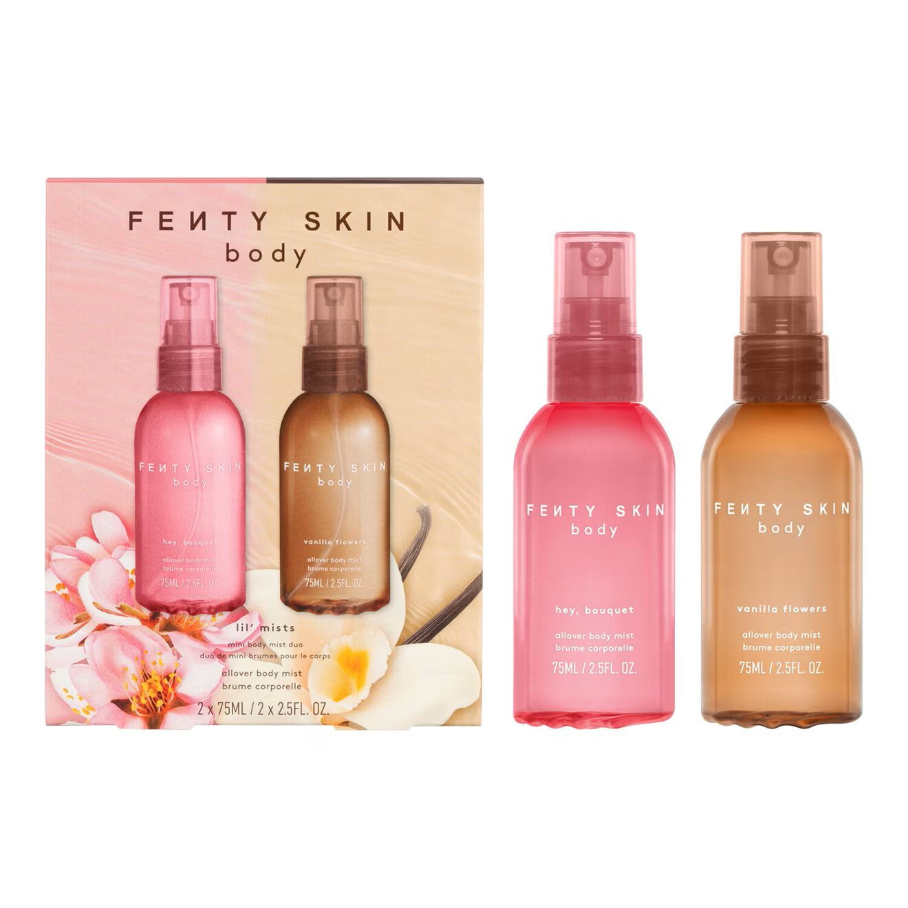 Sephora Lil' Mists – Mini Body Mist Duo (Vanilla F & Hey, Bouquet)