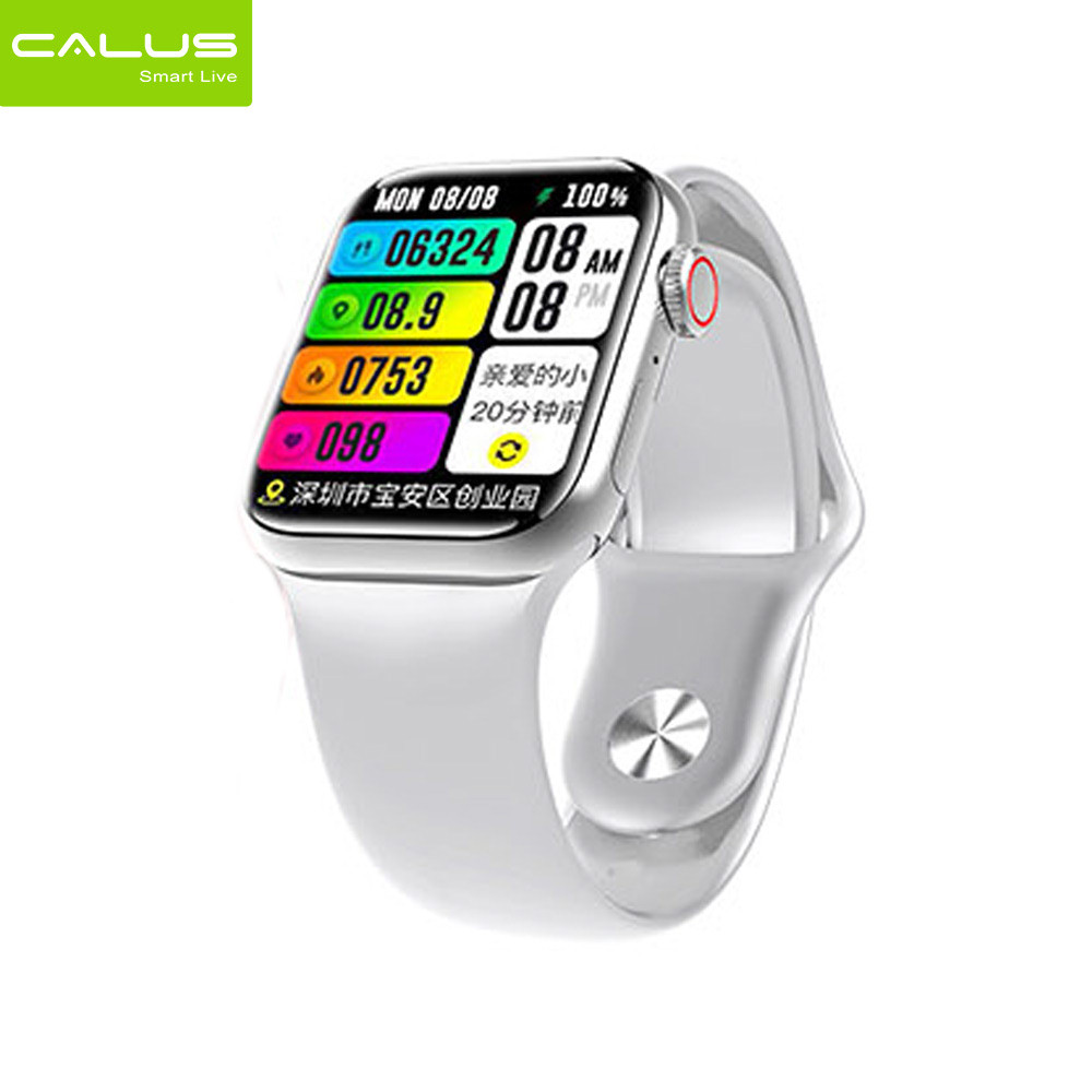 Calus C8 Pro Max Smartwatch features a large display, allows Bluetooth calling, and includes heart rate and blood oxygen level monitoring.