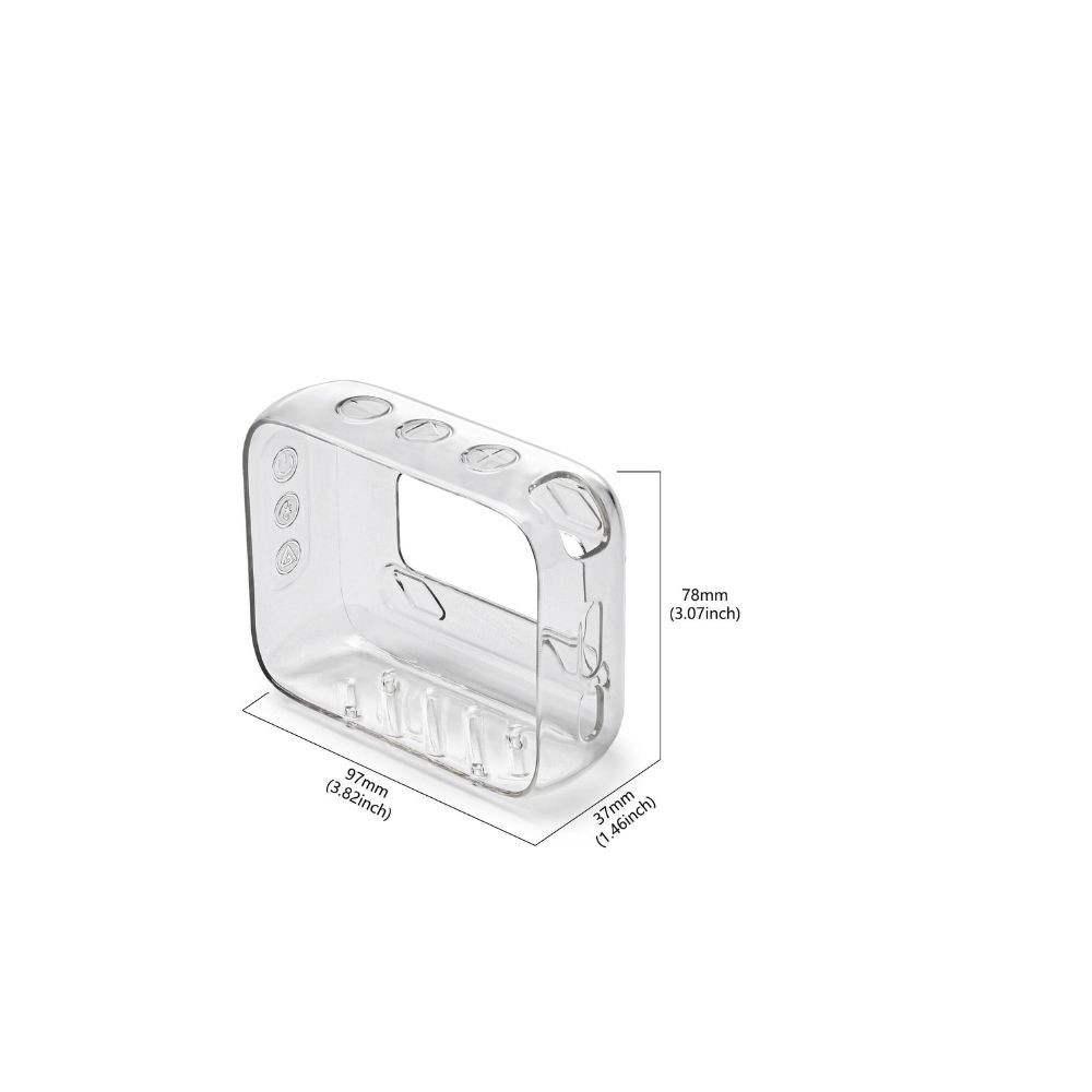 Silicone case for JBL GO 4 Bluetooth speaker, portable mini speaker case, transparent TPU case