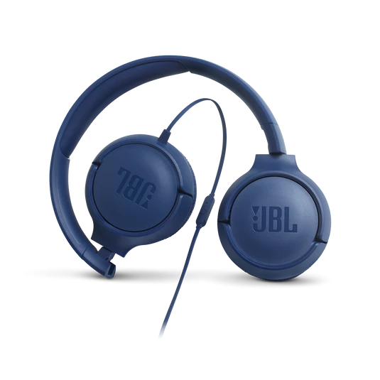 JBL T110 Wired In-Ear Headphones 3.5mm Blue | Pure Bass Sound & Built-in Mic
