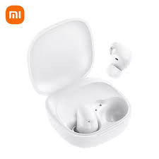 Xiaomi Redmi Buds 6 Play – White Wireless Earbuds, featuring a 10mm driver, Bluetooth 5.4 connectivity, 36 hours of battery life, and AI-powered noise reduction.