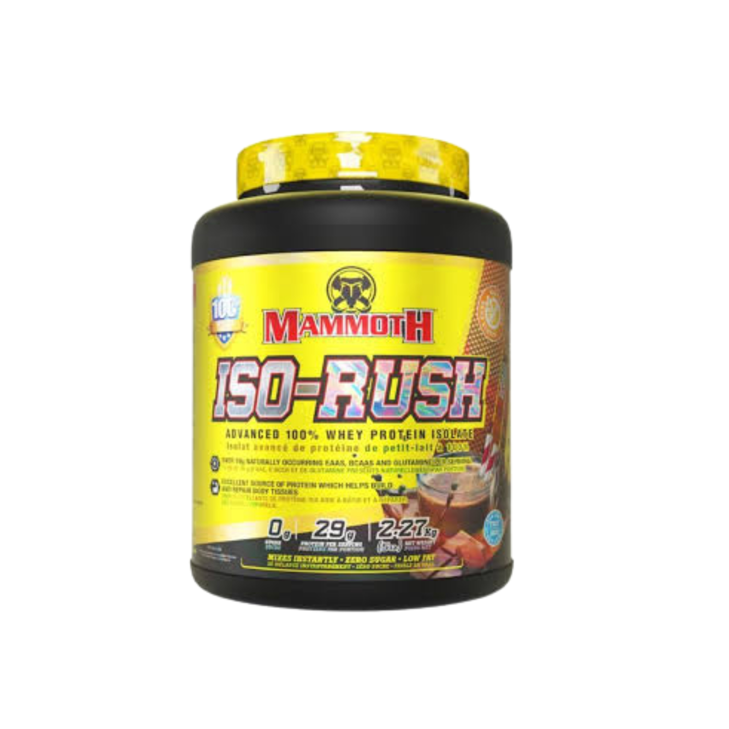 Mammoth ISO-RUSH 100% Whey Protein Isolate Fast-Absorbing Protein for Lean Muscle Recovery