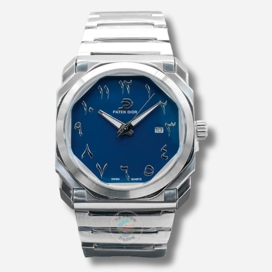 Patek Dior Classic Tobu 015 Blue Dial Men's Watch – Luxury Quartz timer