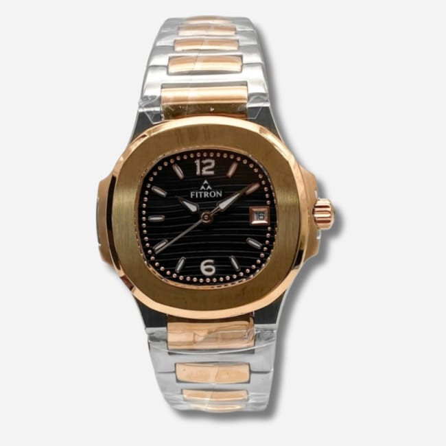 Fitron Two- Tone Ladies Watch – Stylish Stainless Steel Analog Quartz Timepiece