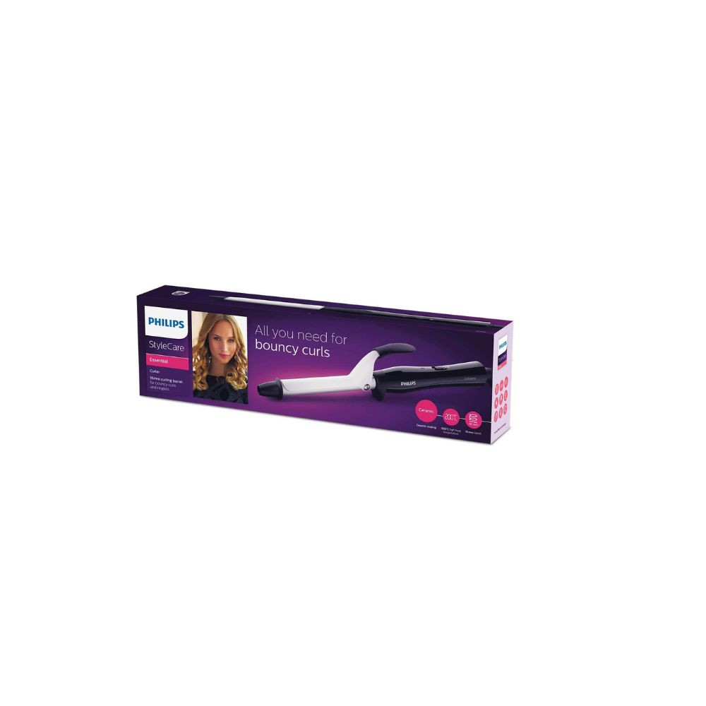 StyleCare Essential Curler BHB862/03 for Bouncy Curls, 2 Years Guarantee Black/
