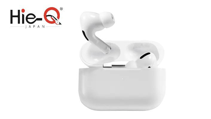 Hie- Q V3 PRO Wireless Earbuds| White/ Black| ANC| Wireless Charging|