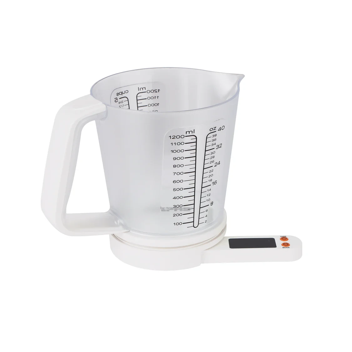 Geepas Kitchen Scale with Measuring Cup model GKS46514 features an LED screen that has bright, illuminated numbers. It can handle up to 5 kilograms and offers multiple units to choose from, including 